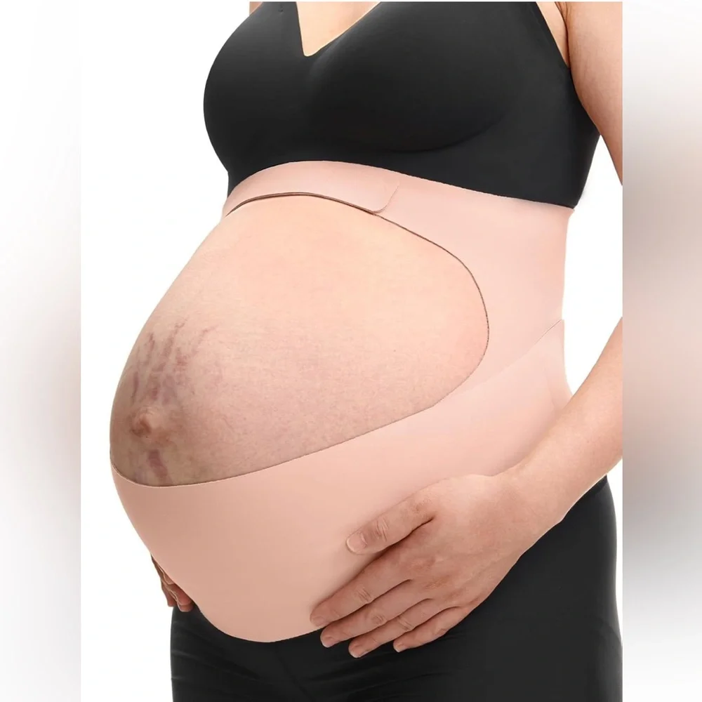 Momcozy CozySupport Ergonest Pregnancy Belly Band Large Oyster Pink NEW - Picture 1 of 2